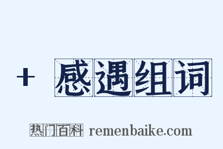 +感遇组词是什么意思的图片